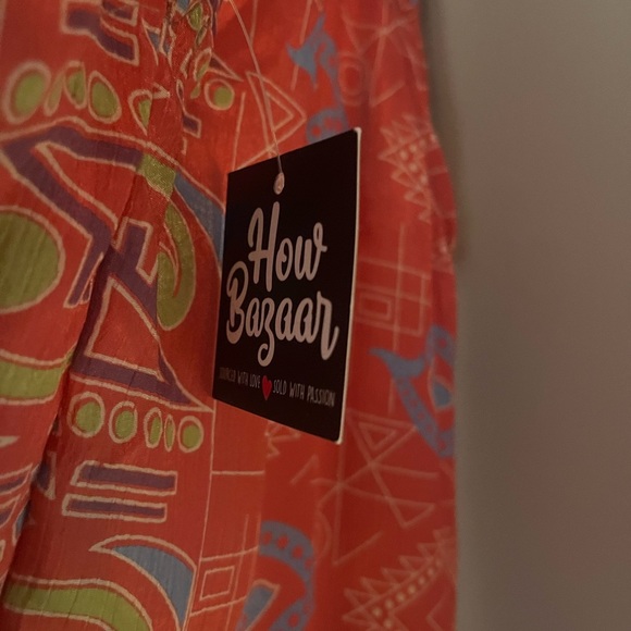 How Bazaar coral  satin jumpsuit - Picture 9 of 9